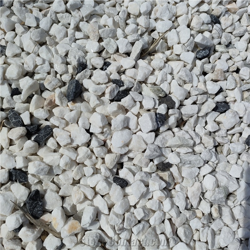 White Small  Gravel For Yard Landscape Stone