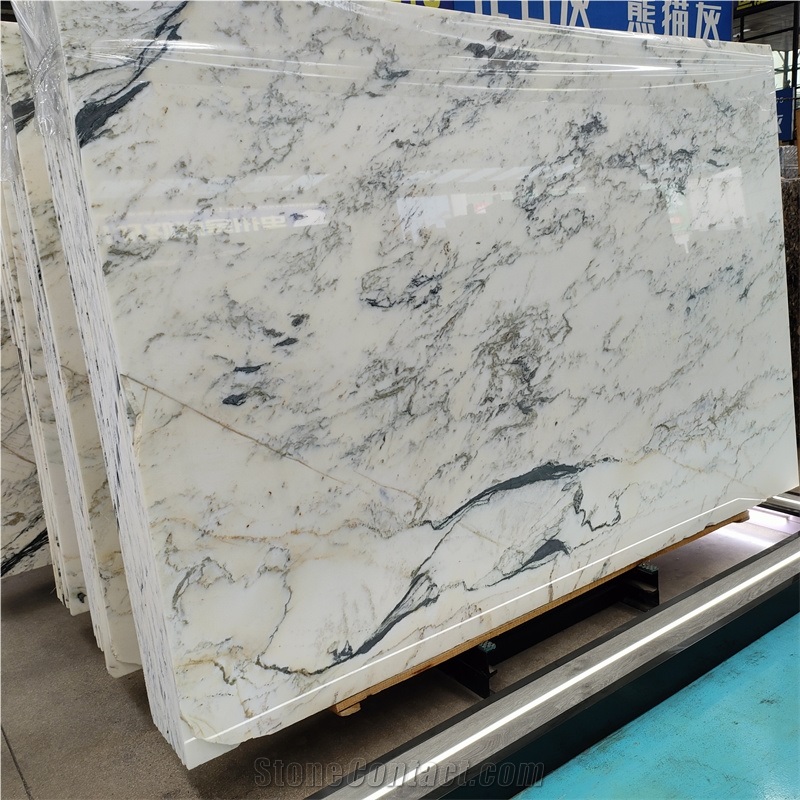 White Stone Carrara White Marble Tiles For Floor Decoration