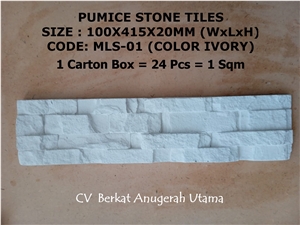 ARTIFICIAL PUMICE STONE WALL CLADDING TILES, CODE: MLS-01