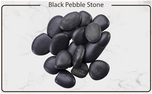 Black Pebble Stone, River Stone