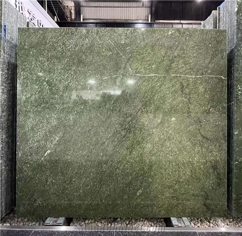 China Dandong Green Marble Slab, Verde Ming Marble Slab