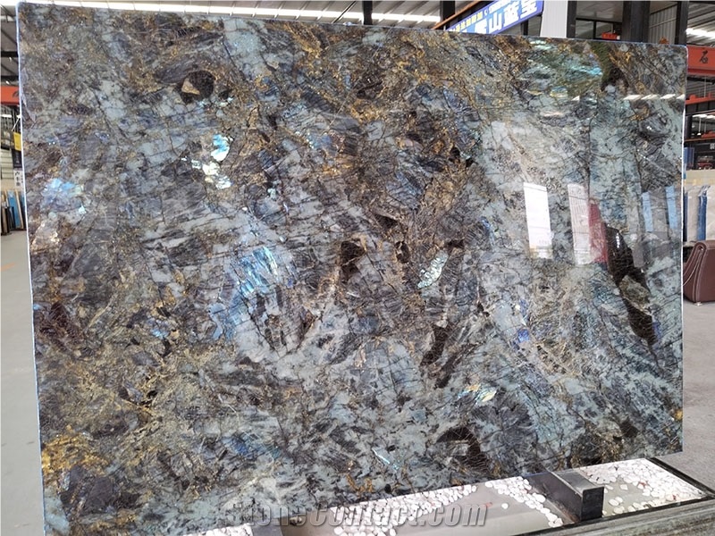 Lemurian Blue Granite Polished Slab