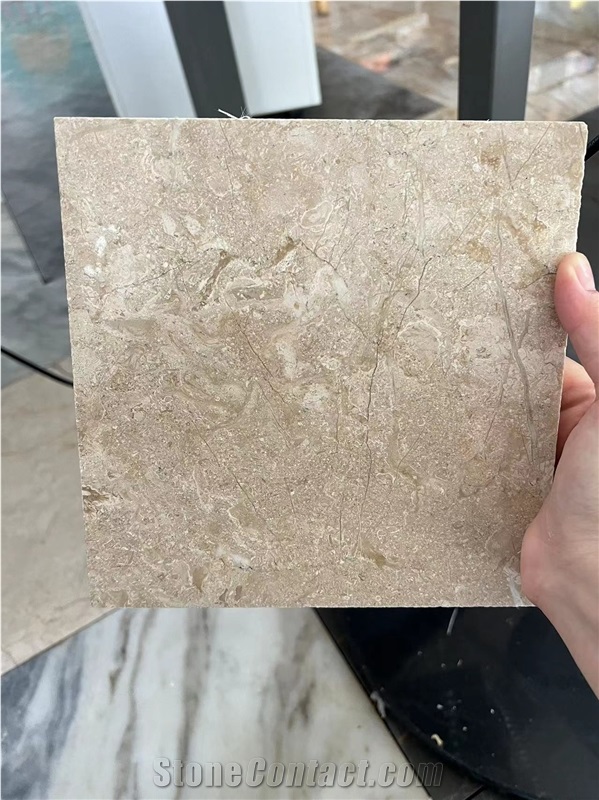 Iran Shandy Beige Marble Slab Tile Good Used For Wall