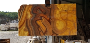 Inferno Onyx Polished 2Cm Translucent Slabs