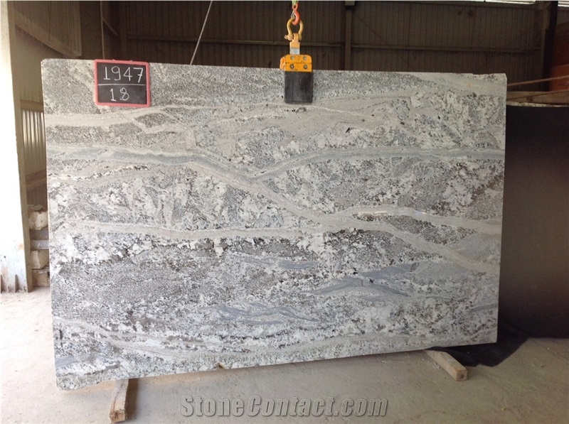 Monte Cristo Granite Slabs, India White Granite