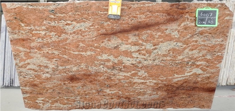 Rose Wood Granite Slabs, India Pink Granite