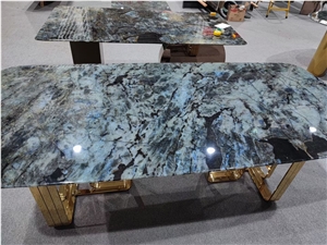 Blue Granite Rectangle Table Tops