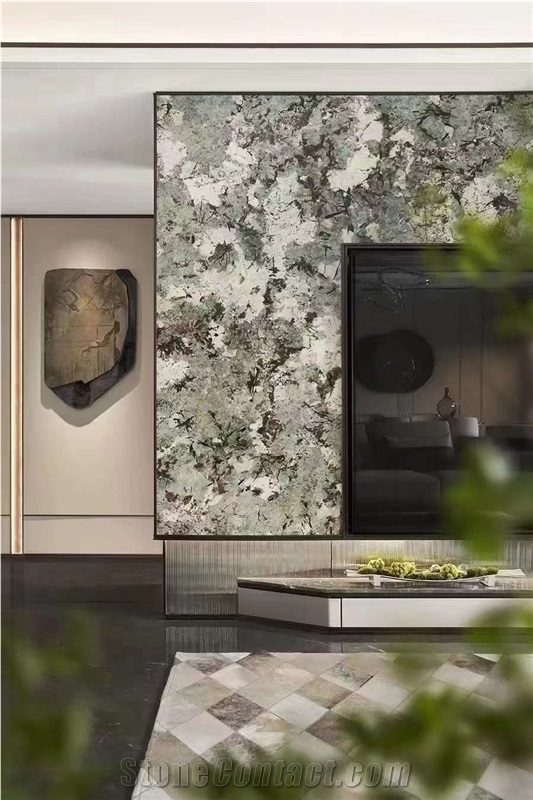Brazil Autumn Splendor Granite Slab For Home Decor Luxury