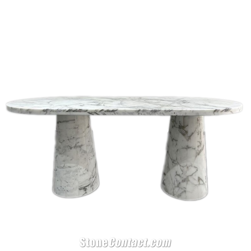 Full Body Italy White Marble Dinning Table Coffee Table