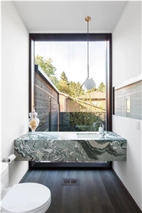 Italy Rosso Luana Stone Bath Countertop