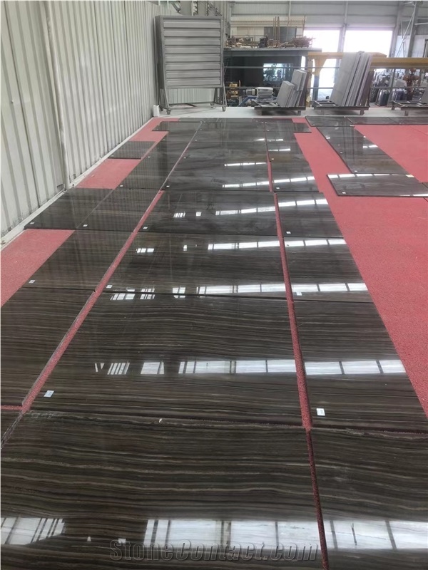 Tobacco Brown Marble Slab&Tiles With Vein Cut For Home Decor
