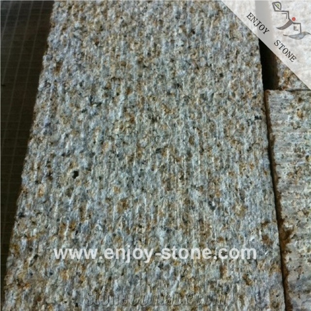 Chinese Rustic Yellow G682 Granite Chiseled Tiles