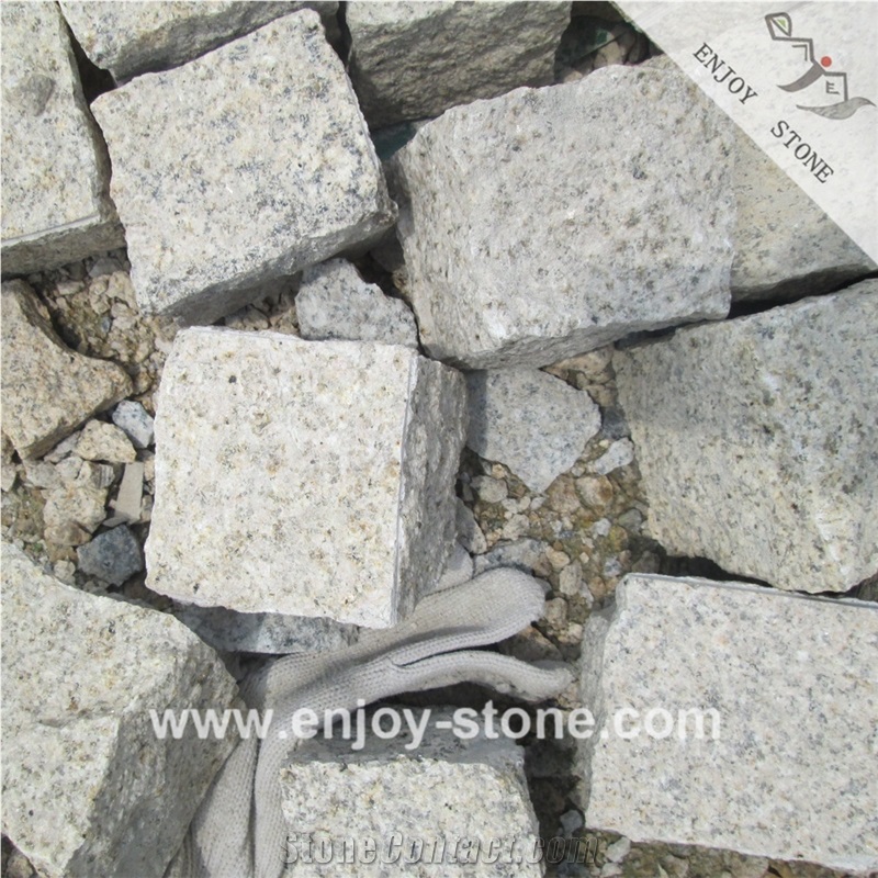 Chinese Rustic Yellow G682 Granite Paving Stone Pebble Stone