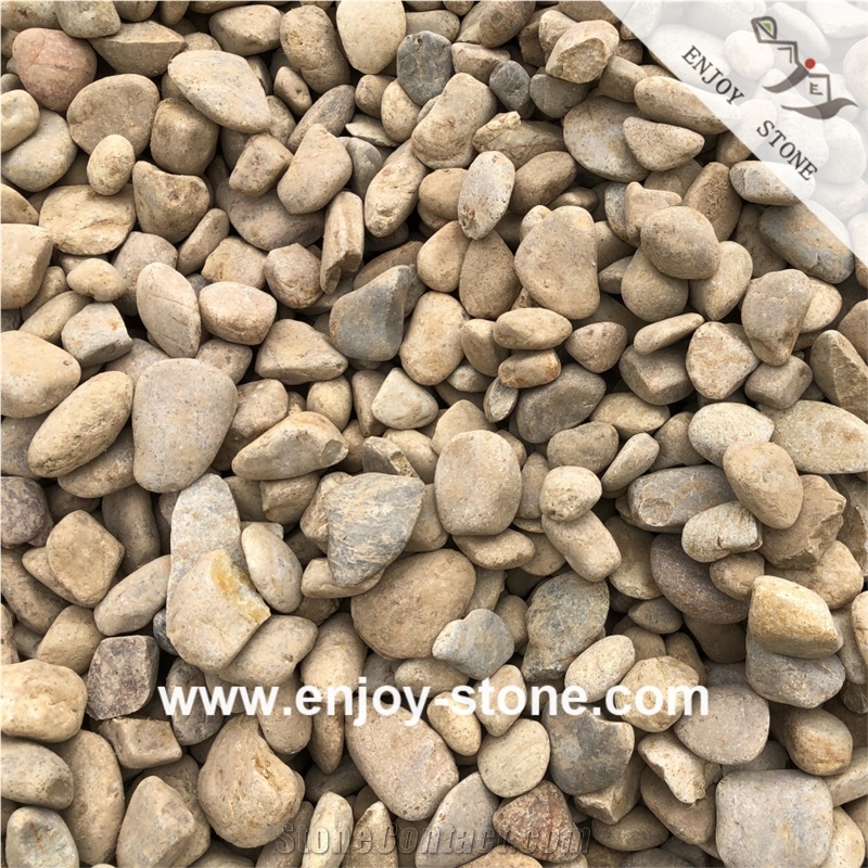 Mixed Size Pebble Stone For Walkway And Pavement