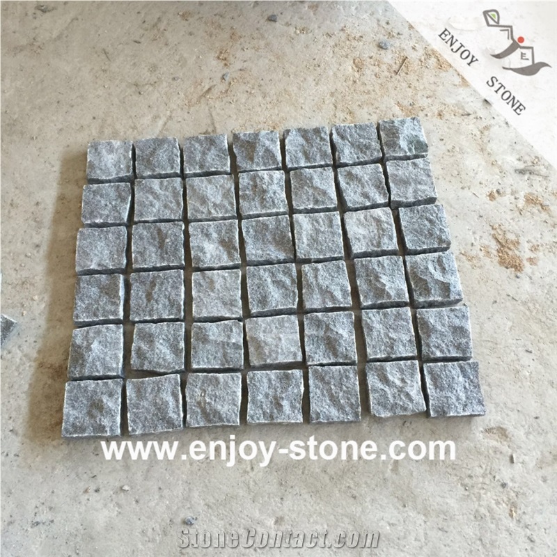 Sesame Grey G654 Sawn Cubic Stone For Curbstone