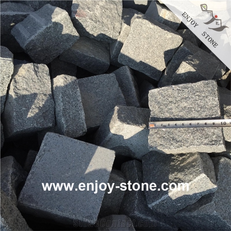 Sesame Grey G654 Sawn Cubic Stone For Curbstone