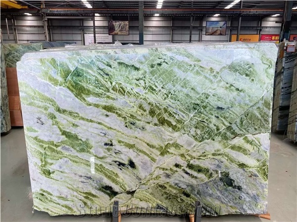 Irish Connemara Green Marble Stone Big Slab Tiles