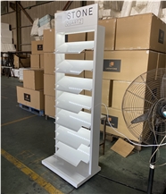 Tile Stone Sample Metal Floor Display Stand Rack