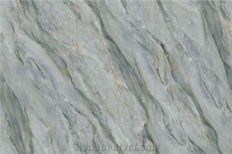 Irish Green Artificial Sintered Stone For Wall Decoration