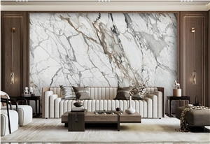 The Golden Days Artificial Sintered Stone Slab For Wall
