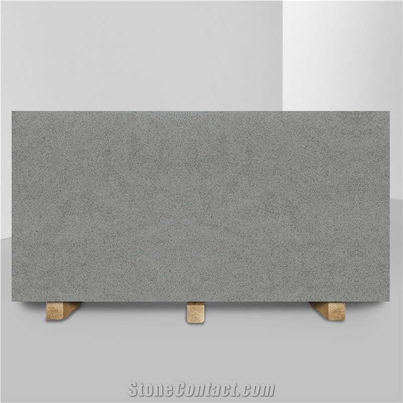 Grey Cement Quartz Slab