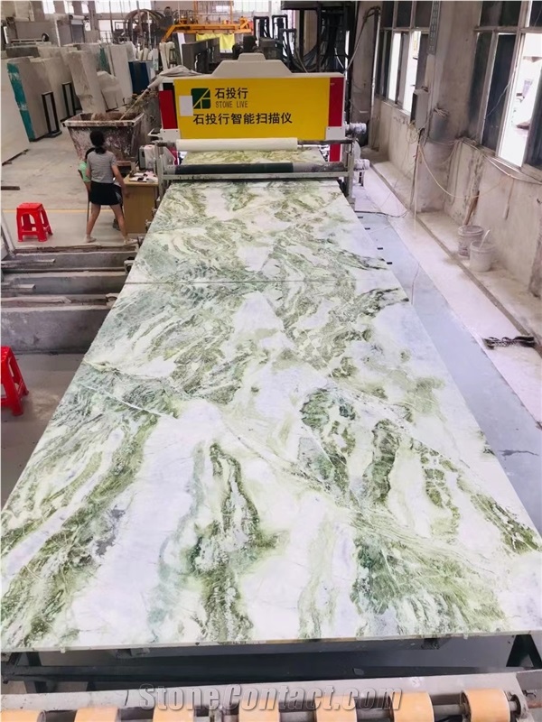 Emerald Jade Marble For Floor Tiles Polished Finished