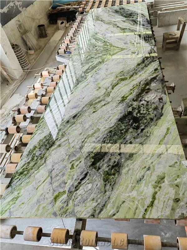 Emerald Jade Marble For Floor Tiles Polished Finished
