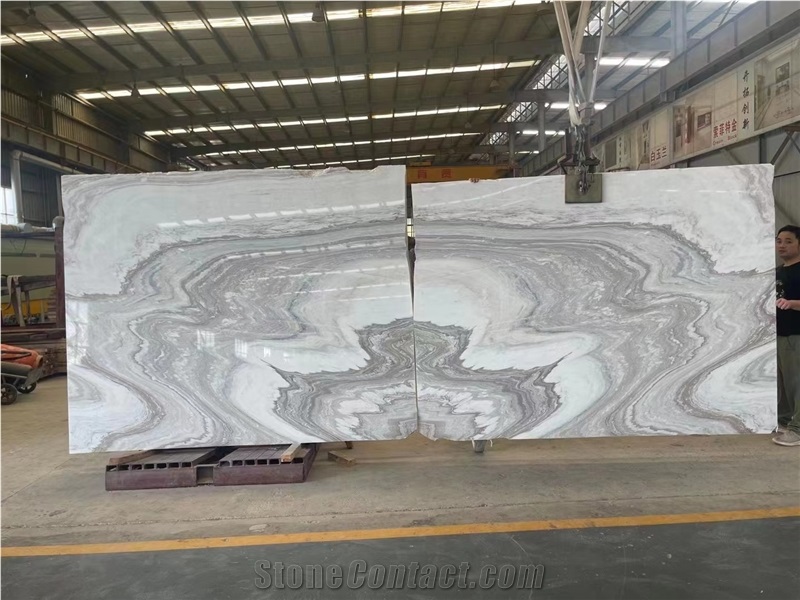 Fusion Marble Book Match Stone Slabs For Wall Cladding