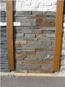 Bronze Rust Multicolor Slate Wall Panel