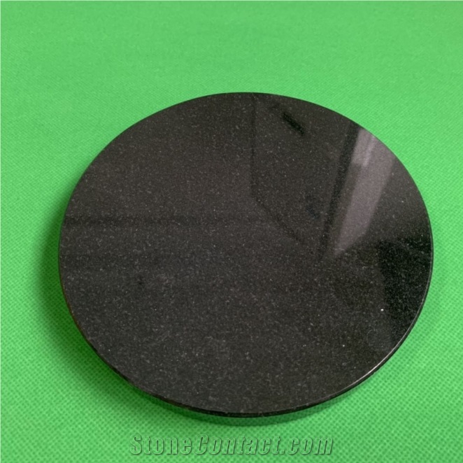 China Good Quality Black Granite Stone Round Cutting Board