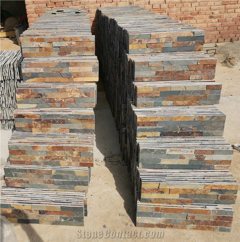 China Popular Rusty Slate Wall Cladding Panels