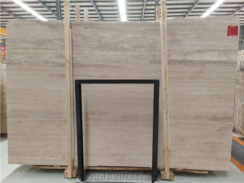 Good Price Roman Travertine Slab Unfilled And Filled