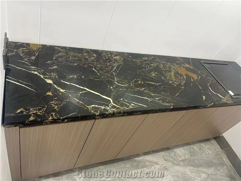 China Portoro Marble Polised Pattern Wall Kitchentop