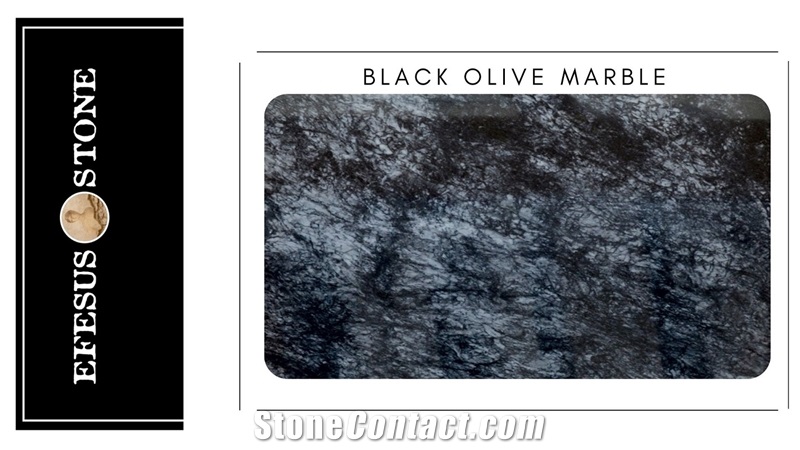 Black Olive Marble Stone Slab