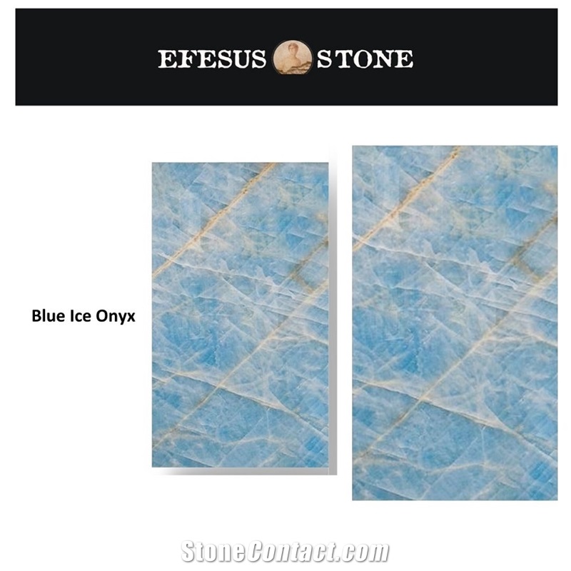 Blue Ice Onyx Stone Slabs