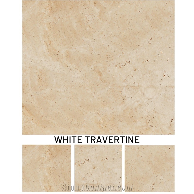Turkey White Travertine Stone Slab