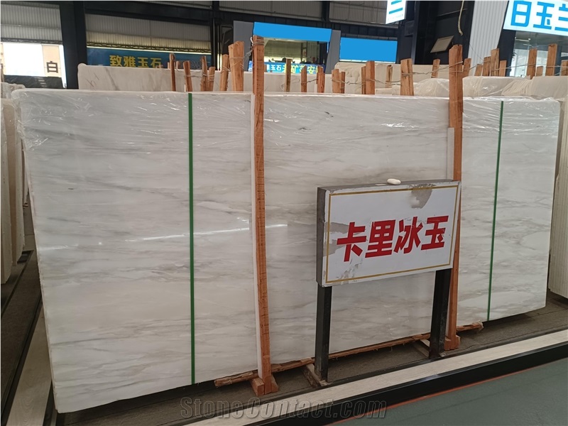 Beautiful Surface Marble White Marble Cary Ice Marble Slabs