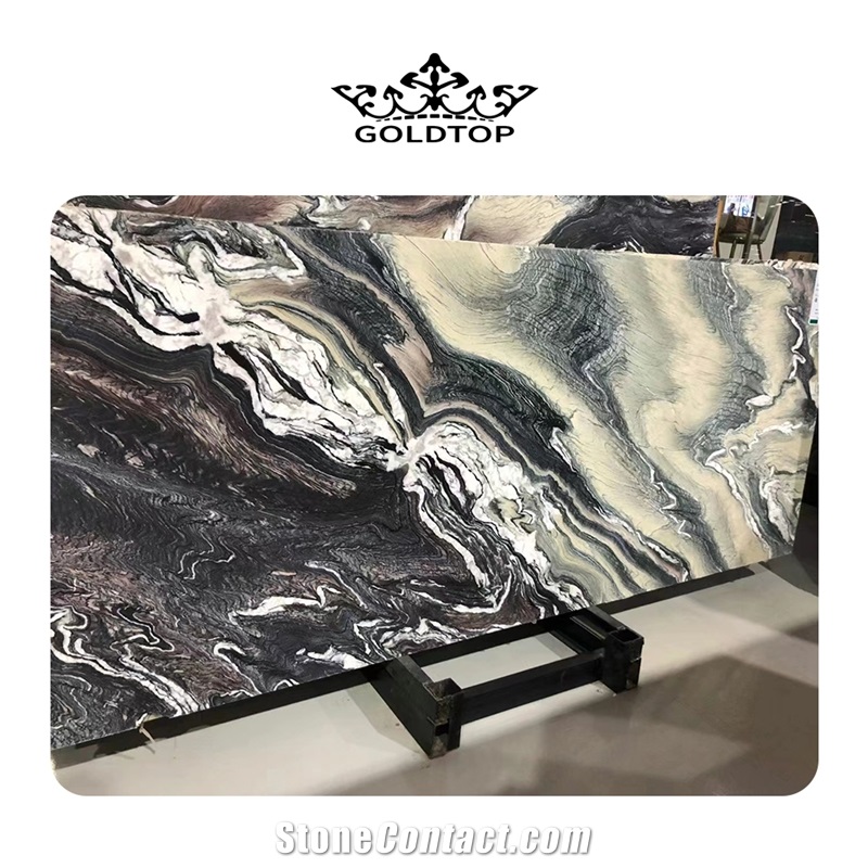 GOLDTOP OEM/ODM Italy Kinawa Violet Marble Slabs
