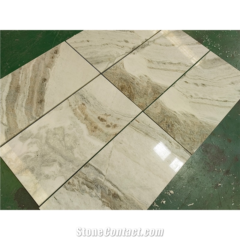 Bianco Oro China White Marble Polished Floor Tiles