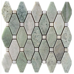 Light Green Marble Ming Green Octagon Mosaic