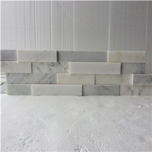 Oriental White Marble Cubic Honed 3D Culturestone