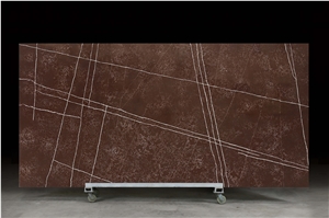 Brown Stone New Design Quartz Stone Artificial Calacatta