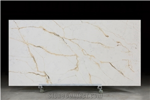 Calacatta Oro Classic Gold Quartz Slab