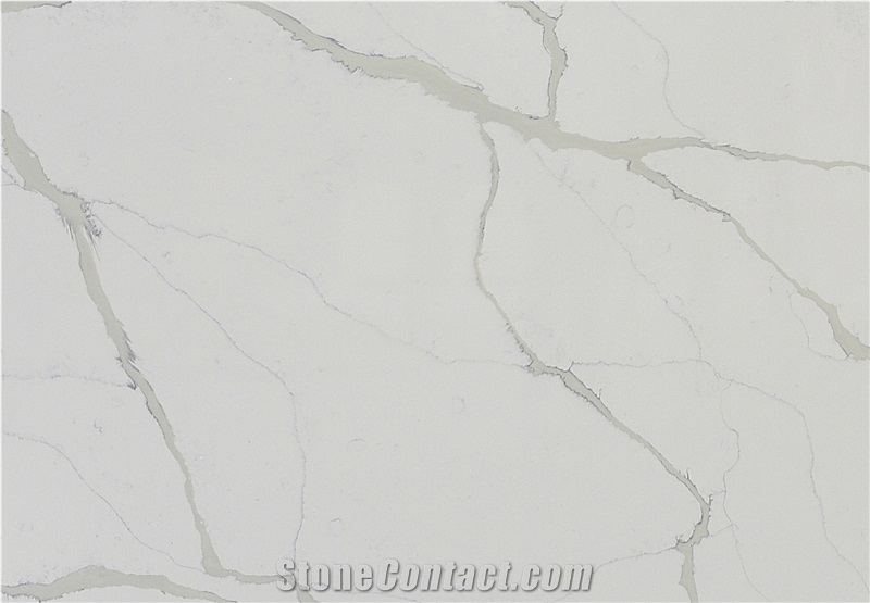 Polished Bianco Carrara White Quartz Stone