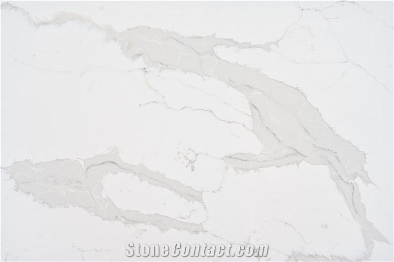 White Quartz Stone Tiles Slabs Polished Artificial Stone