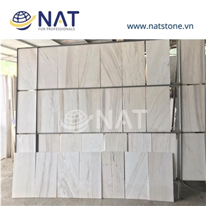 Vietnam Milky White Marble - Wooden Vein Marble Slab & Tiles