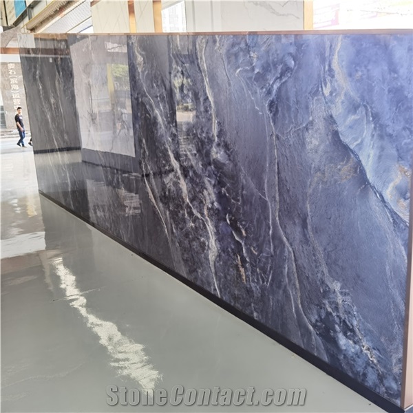Artificial Stone 6Mm Blue Sintered Stone Slabs