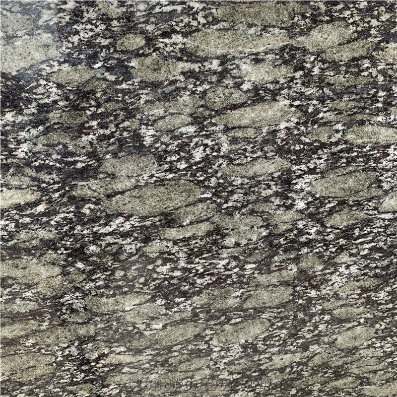 Natural Olive Green Granite Slabs For Exterior Wall Decor