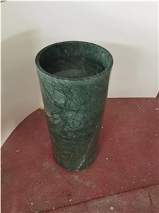Verde Guatemala Pedestal Round Wash Basin For Bathroom Sink