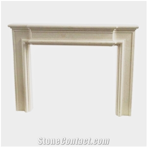 Portugal Limestone Modern Fireplace